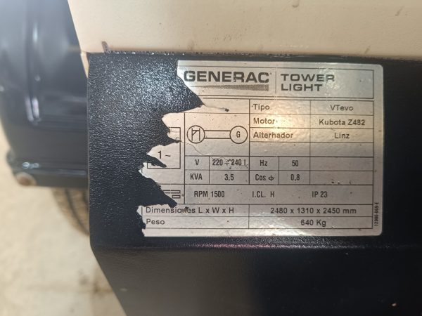 Torre de iluminación GENERAC VTEVO K 📅2018 - Imagen 5