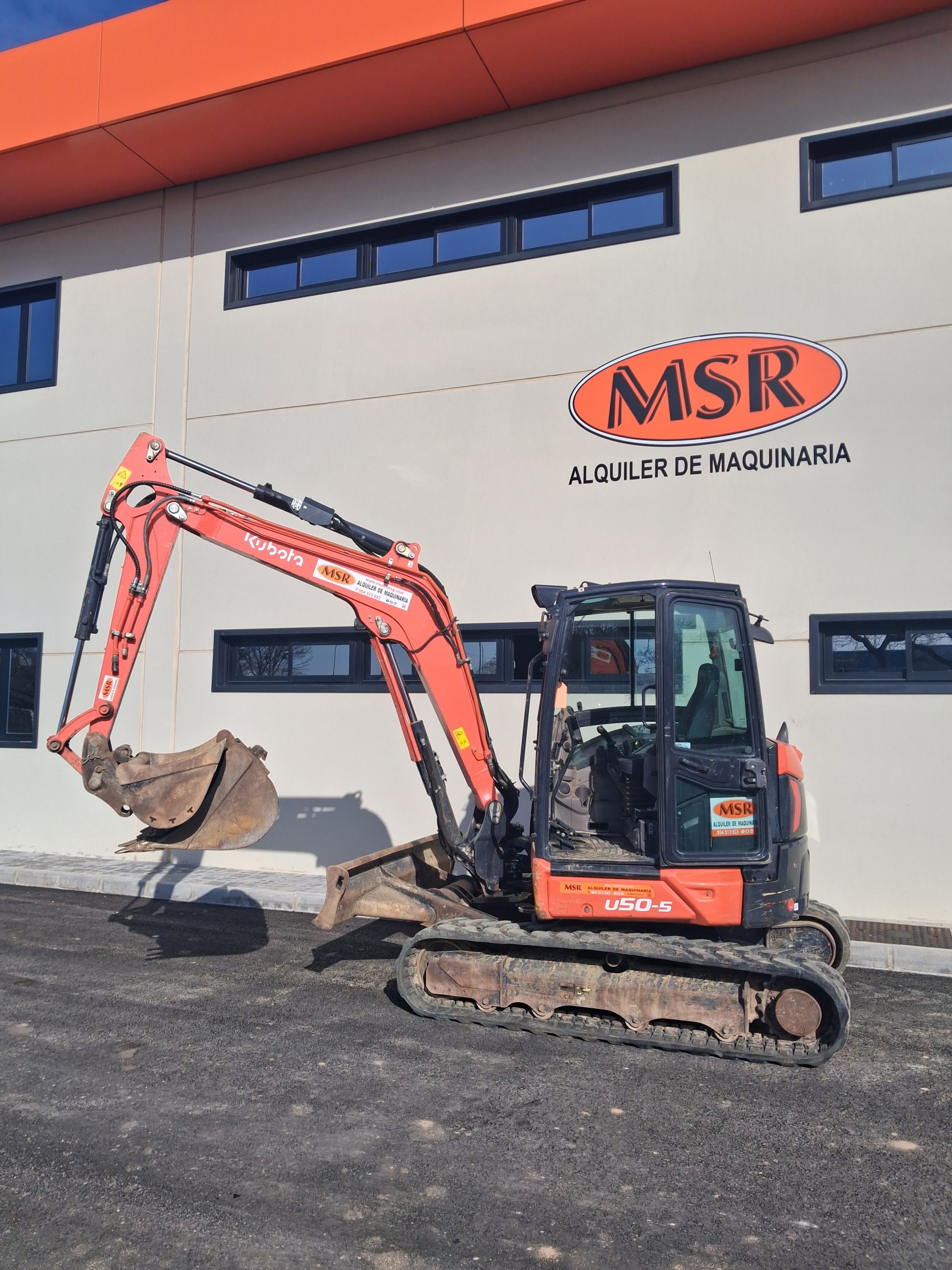 Mini excavadora Oruga KUBOTA U50-5📅2022