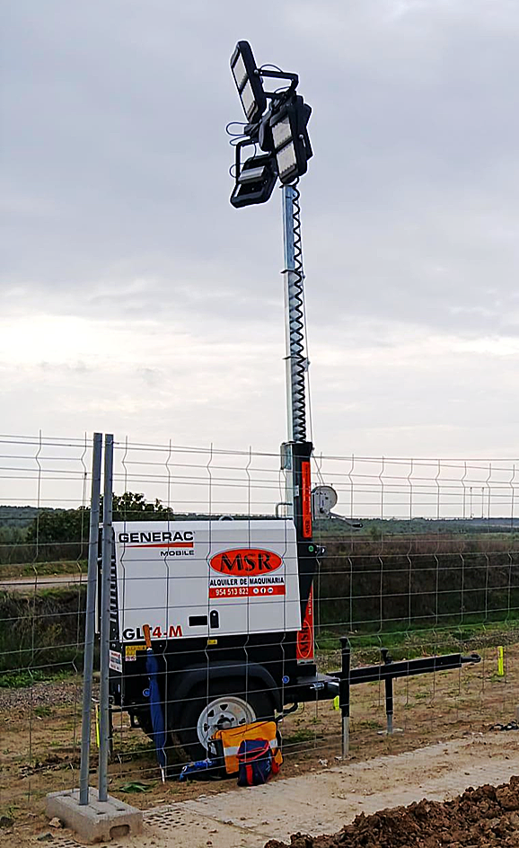 Alquiler de torres de Iluminación en Sevilla